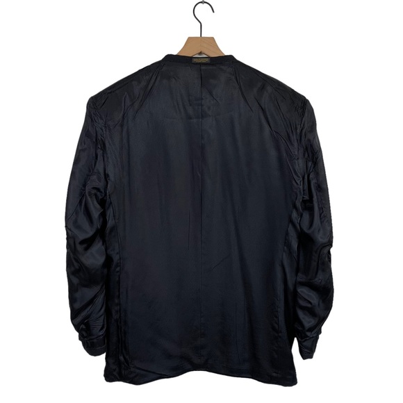 Oscar De La Renta Black Wool & Cashmere Blazer - Picture 8 of 11